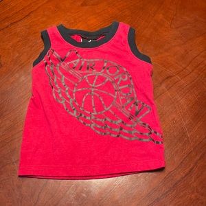 Air Jordan sleeveless shirt size 12M